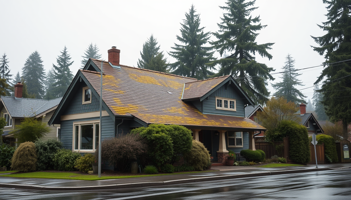 JNR Industries crew at a Portland home ready to start a roof job
