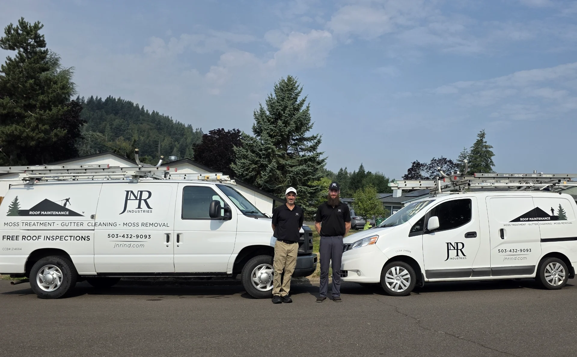Jesse Rice and the JNR Industries crew on-site in Portland